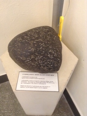 Rhode Island's state rock, Cumberlandite, is only found in Cumberland,RI.